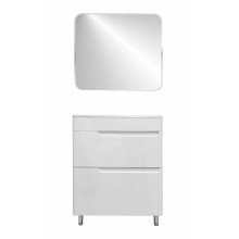 Тумба с раковиной Эстет Kare Luxe 70 ФР-00007071 Белая