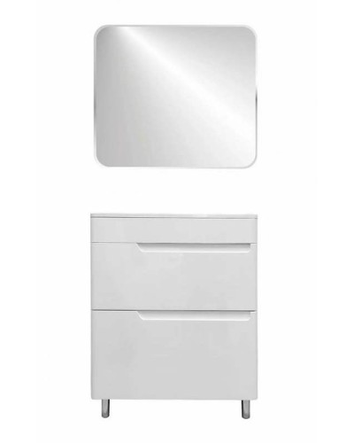 Тумба с раковиной Эстет Kare Luxe 70 ФР-00007071 Белая