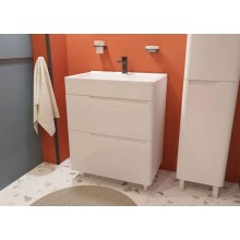 Тумба с раковиной Эстет Kare Luxe 70 ФР-00007071 Белая