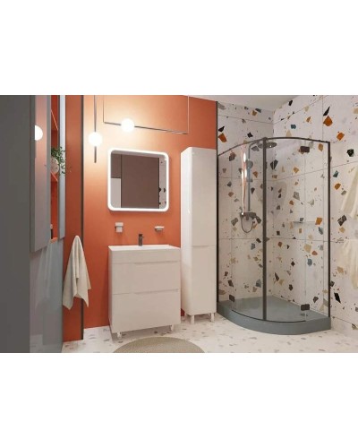 Тумба с раковиной Эстет Kare Luxe 70 ФР-00007071 Белая