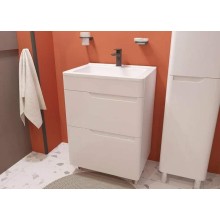 Тумба с раковиной Эстет Kare Luxe 60 ФР-00007072 Белая