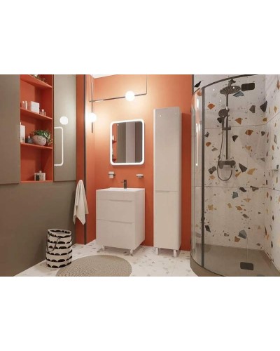 Тумба с раковиной Эстет Kare Luxe 60 ФР-00007072 Белая