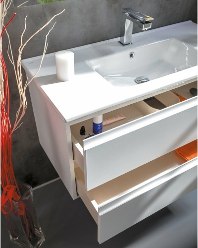 Тумба под раковину Boheme Armadi Art Capolda 100 849-100-W подвесная Белая