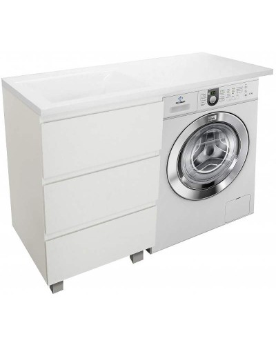 Тумба с раковиной Эстет Dallas Luxe 100 L ФР-00002317 Белая