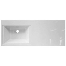 Тумба с раковиной Эстет Dallas Luxe 100 L ФР-00002313 подвесная Белая