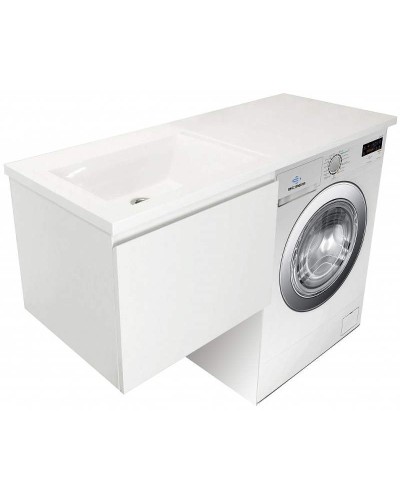 Тумба с раковиной Эстет Dallas Luxe 100 L ФР-00002321 подвесная Белая