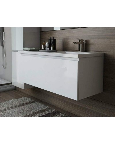 Тумба с раковиной Эстет Dallas Luxe 100 R ФР-00002320 подвесная Белая