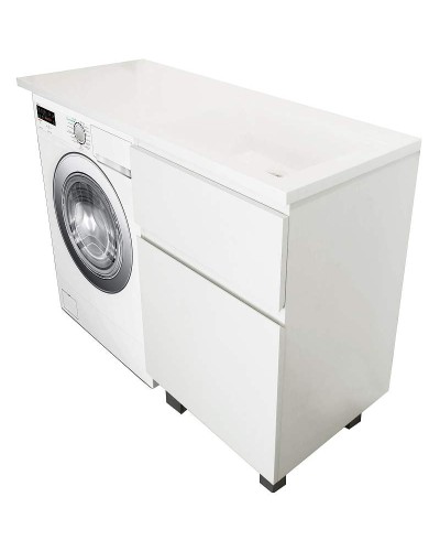 Тумба с раковиной Эстет Dallas Luxe 110 R ФР-00001966 Белая