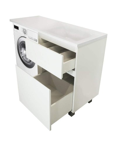 Тумба с раковиной Эстет Dallas Luxe 110 R ФР-00001966 Белая