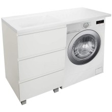 Тумба с раковиной Эстет Dallas Luxe 110 L ФР-00002018 Белая