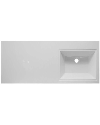 Тумба с раковиной Эстет Dallas Luxe 110 R ФР-00002019 Белая