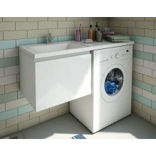 Тумба с раковиной Эстет Dallas Luxe 110 L ФР-00002025 подвесная Белая