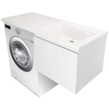 Тумба с раковиной Эстет Dallas Luxe 110 R ФР-00002024 подвесная Белая