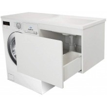 Тумба с раковиной Эстет Dallas Luxe 110 R ФР-00002024 подвесная Белая