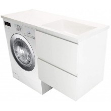 Тумба с раковиной Эстет Dallas Luxe 110 R ФР-00002021 подвесная Белая