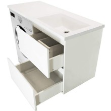 Тумба с раковиной Эстет Dallas Luxe 110 R ФР-00002021 подвесная Белая