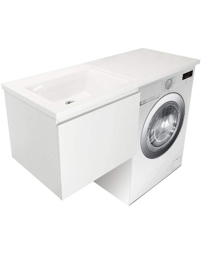 Тумба с раковиной Эстет Dallas Luxe 115 L ФР-00002304 подвесная Белая