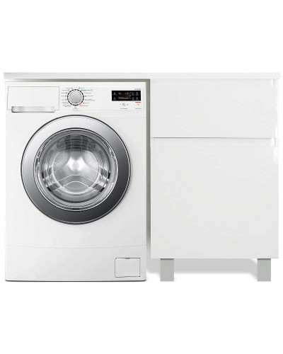 Тумба с раковиной Эстет Dallas Luxe 120 R ФР-00001920 Белая