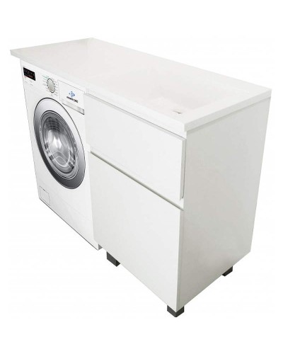 Тумба с раковиной Эстет Dallas Luxe 120 R ФР-00001920 Белая