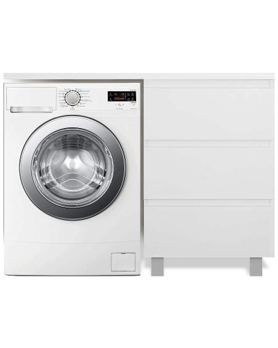 Тумба с раковиной Эстет Dallas Luxe 120 R ФР-00001923 Белая