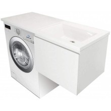 Тумба с раковиной Эстет Dallas Luxe 120 R ФР-00001926 подвесная Белая