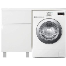 Тумба с раковиной Эстет Dallas Luxe 130 L ФР-00002267 Белая