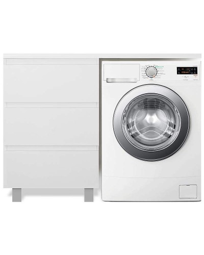 Тумба с раковиной Эстет Dallas Luxe 130 L ФР-00002270 Белая