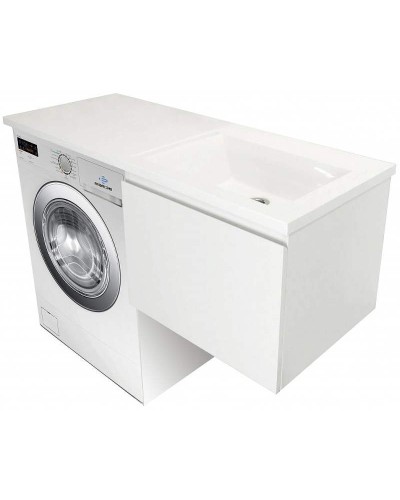 Тумба с раковиной Эстет Dallas Luxe 130 R ФР-00002421 подвесная Белая