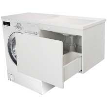 Тумба с раковиной Эстет Dallas Luxe 130 R ФР-00002421 подвесная Белая