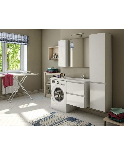 Тумба с раковиной Эстет Dallas Luxe 140 R ФР-00002924 подвесная Белая