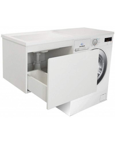 Тумба с раковиной Эстет Dallas Luxe 140 L ФР-00002928 подвесная Белая