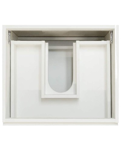 Тумба с раковиной Эстет Dallas Luxe 140 L ФР-00002928 подвесная Белая