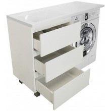 Тумба с раковиной Эстет Dallas Luxe 105 L ФР-00009668 Белая