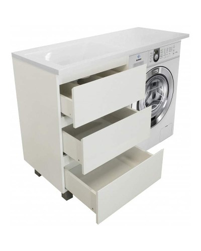 Тумба с раковиной Эстет Dallas Luxe 105 L ФР-00009668 Белая