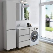 Тумба с раковиной Эстет Dallas Luxe 105 L ФР-00009668 Белая