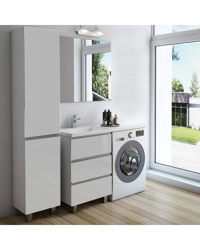 Тумба с раковиной Эстет Dallas Luxe 105 L ФР-00009668 Белая