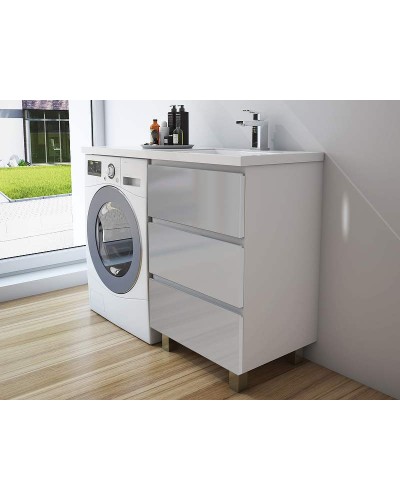 Тумба с раковиной Эстет Dallas Luxe 105 R ФР-00009669 Белая