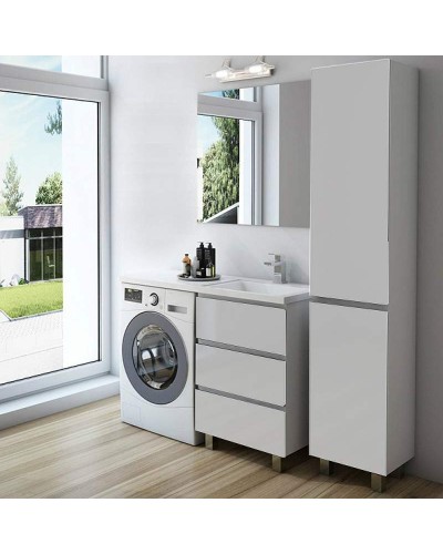 Тумба с раковиной Эстет Dallas Luxe 105 R ФР-00009669 Белая