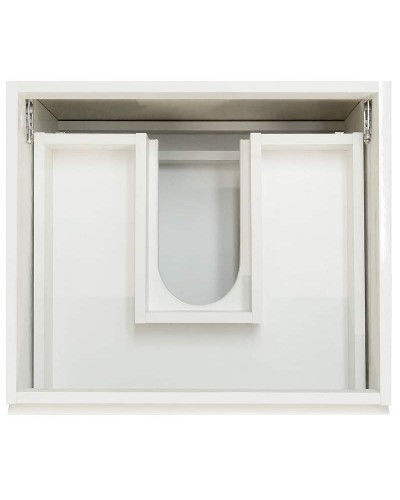 Тумба с раковиной Эстет Dallas Luxe 105 L ФР-00009671 подвесная Белая