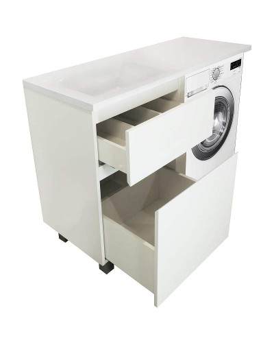 Тумба с раковиной Эстет Dallas Luxe 150 L ФР-00009681 Белая