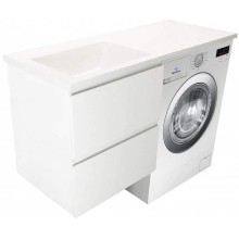 Тумба с раковиной Эстет Dallas Luxe 150 L ФР-00009685 подвесная Белая