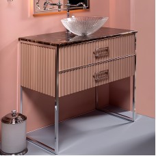 Тумба под раковину Boheme Armadi Art Monaco 100 867-100-CPCR Капучино Хром