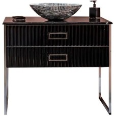 Тумба под раковину Boheme Armadi Art Monaco 100 867-100-BCR Черная Хром