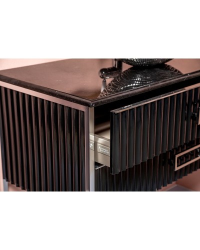 Тумба под раковину Boheme Armadi Art Monaco 100 867-100-BCR Черная Хром