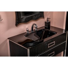 Тумба под раковину Boheme Armadi Art Monaco 100 866-100-BCR Черная Хром