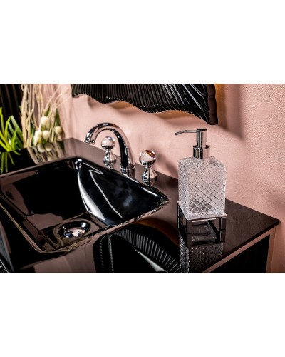 Тумба под раковину Boheme Armadi Art Monaco 100 866-100-BCR Черная Хром