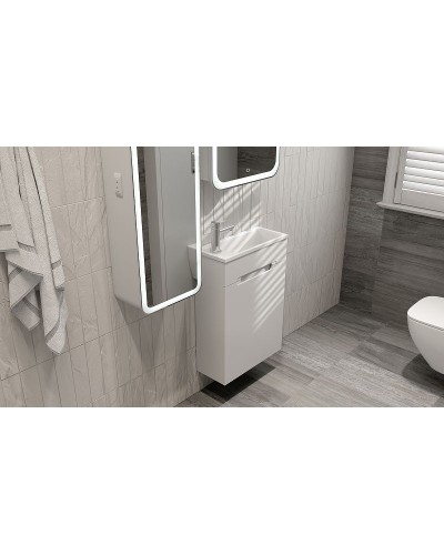 Тумба под раковину Jorno Modul 50 Mol.01.50/P/W/JR подвесная Белая