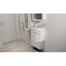 Тумба под раковину Jorno Modul 50 Mol.01.50/P/W/JR подвесная Белая