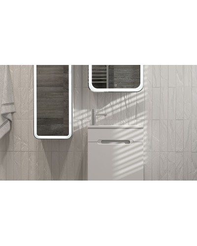 Тумба под раковину Jorno Modul 50 Mol.01.50/P/W/JR подвесная Белая