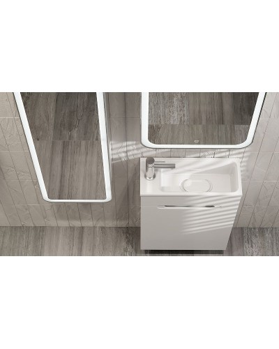 Тумба под раковину Jorno Modul 50 Mol.01.50/P/W/JR подвесная Белая